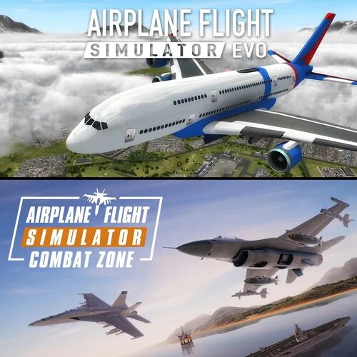 Airplane Flight Simulator: EVO & Airplane Flight Simulator: Combat Zone Bundle